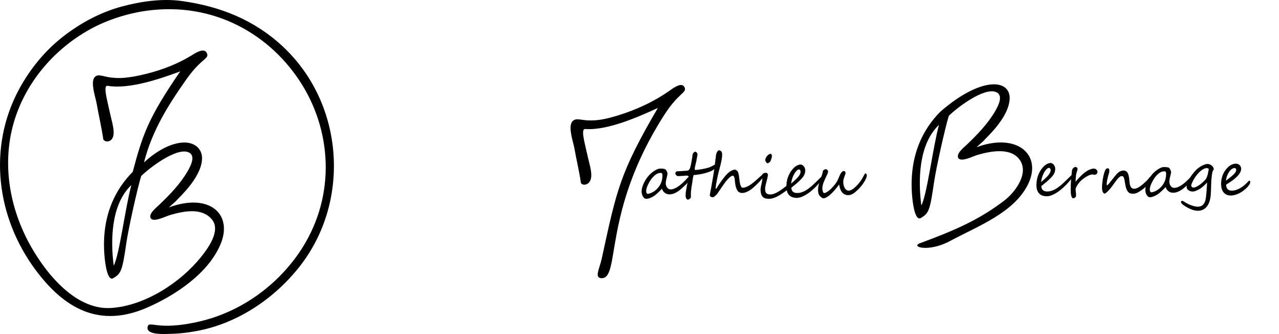 Logo et signature Mathieu Bernage